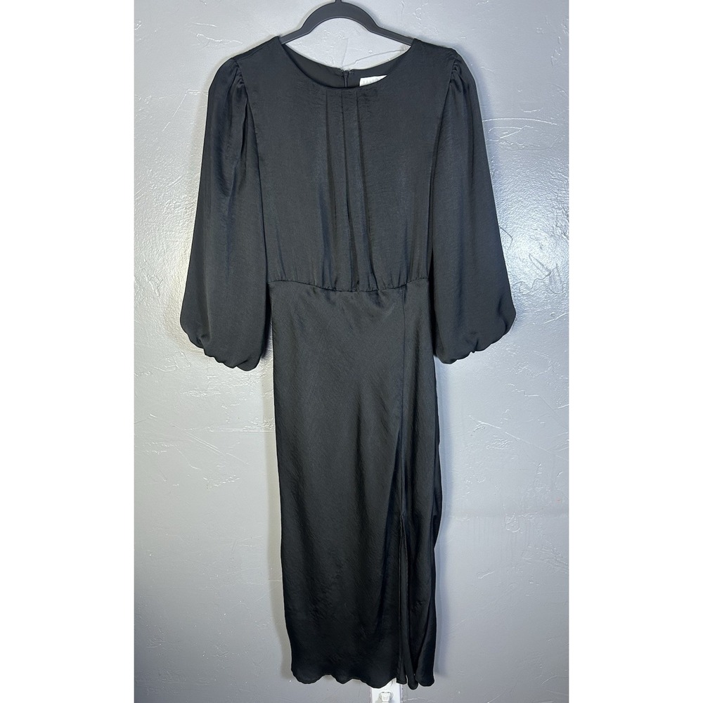 Women's Baltic Born Black Midi 3/4 Balloon Sleeve Size S Timeless Chic